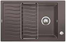 Мойка для кухни Blanco Elon XL 6 S Silgranit PuraDur темная скала с клапаном-автоматом InFino