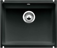 Мойка для кухни Blanco Subline 500-U керамика, чёрный, отводная арматура InFino®