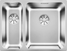 Мойка для кухни Blanco SOLIS 340/180-U чаша справа нерж.сталь полированная с отв. арм. InFino®, 526128